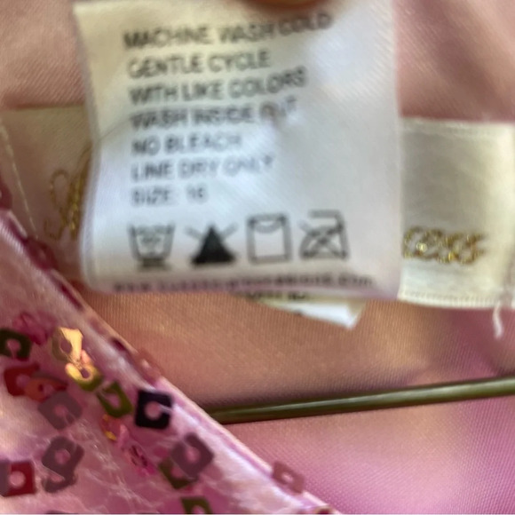 American Princess Pink Girls Dress with Sequin details, Sash and tulle skirt - Picture 4 of 11